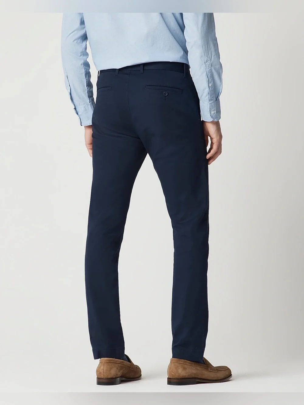 NWT J.CREW Flex Mens 29x32 Straight Slim Fit Chino Pants Blue Casual Golf Dress